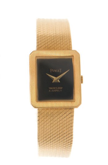 AN 18K GOLD WATCH, BY PIAGET, VAN CLEEF & ARPELS