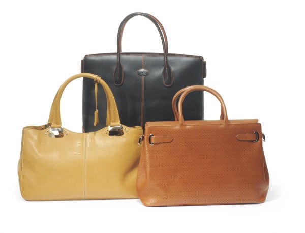 ASPREY AND J.P. TOD'S LEATHER HANDBAGS,