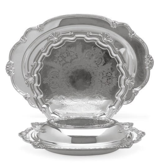 AN AMERICAN SILVER-PLATED PART TABLE SERVICE