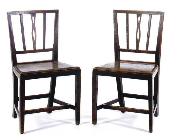 A PAIR OF VICTORIAN BURR YEW SIDE CHAIRS,