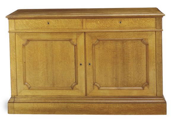 A PAIR OF OAK SIDE CABINETS,