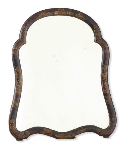 A CHINOISERIE DECORATED DRESSING MIRROR,