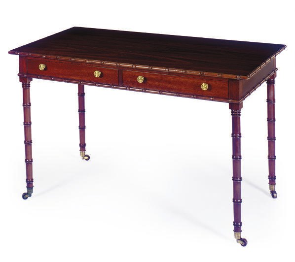 A MAHOGANY LIBRARY TABLE,