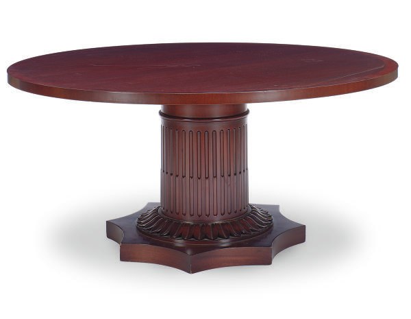A MAHOGANY DINING TABLE,