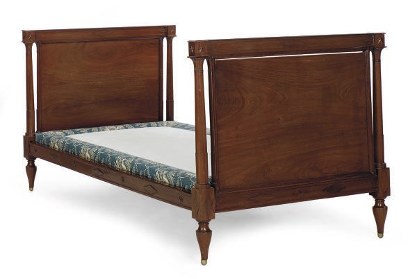 A FRENCH MAHOGANY DAYBED,