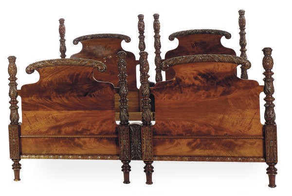 A MAHOGANY BED,