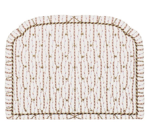 A PAIR OF UPHOLSTERED HEADBOARDS,