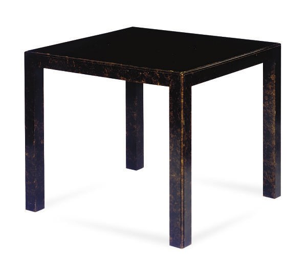 AN AMERICAN GOLD-FINISHED CENTER TABLE,