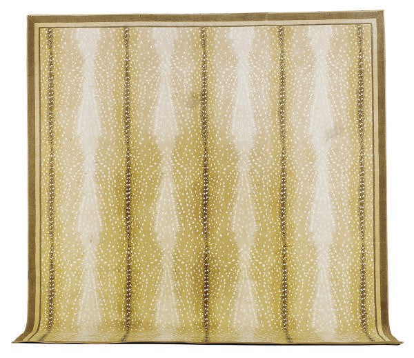 TWO MACHINE MADE CARPETS,