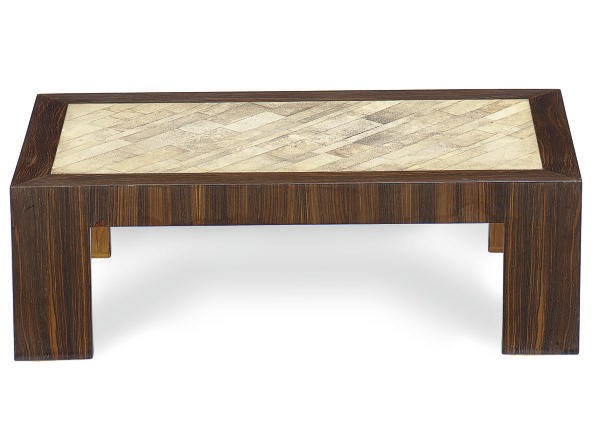 A FRENCH PALISSANDER AND SHAGREEN LOW TABLE**,