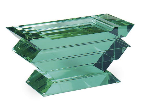 A GLASS STOOL,