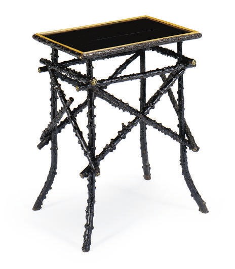 AN ADIRONDACK TWIG TABLE,