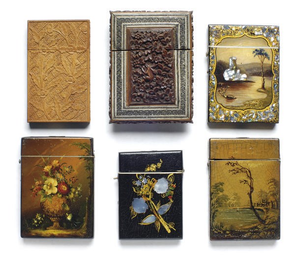 SIX CONTINENTAL CARD CASES**,