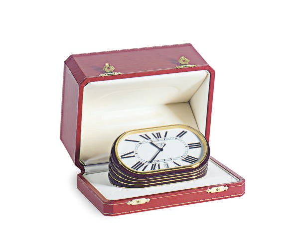 A 'LES MUST DE CARTIER' DESK CLOCK,
