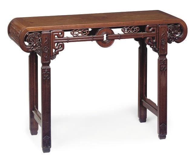 A CHINESE HUANG HUALI ALTAR TABLE