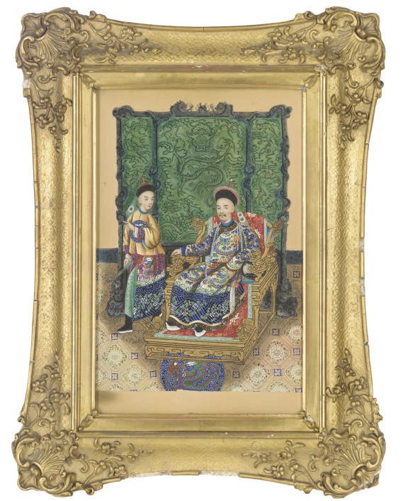 A PAIR OF CHINESE RICEPAPER PAINTINGS