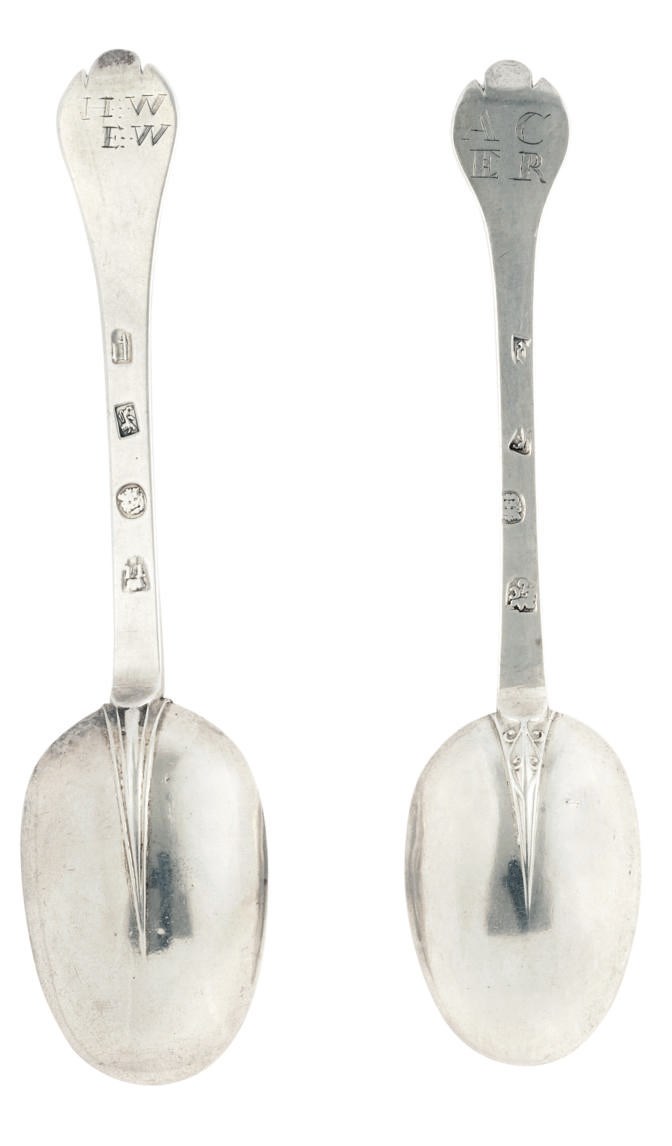 A CHARLES II SILVER TREFID SPOON