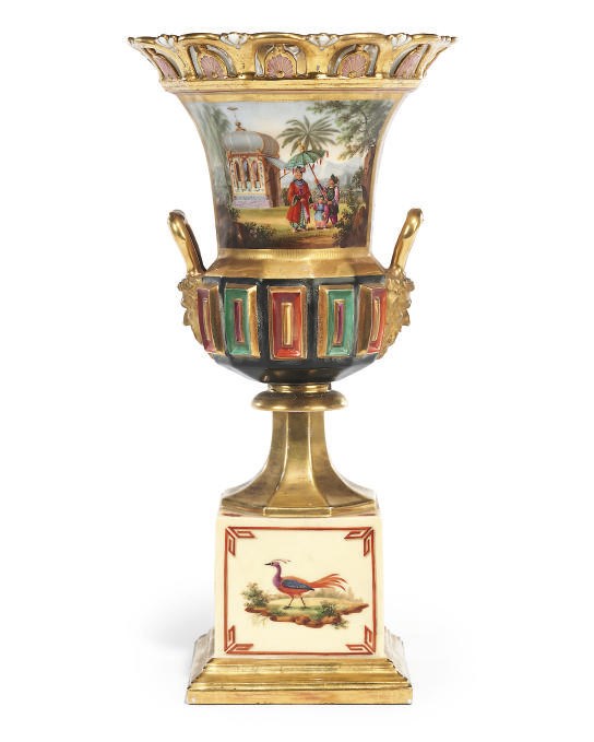 A PARIS (SCHLOECHER) URN-SHAPED VASE