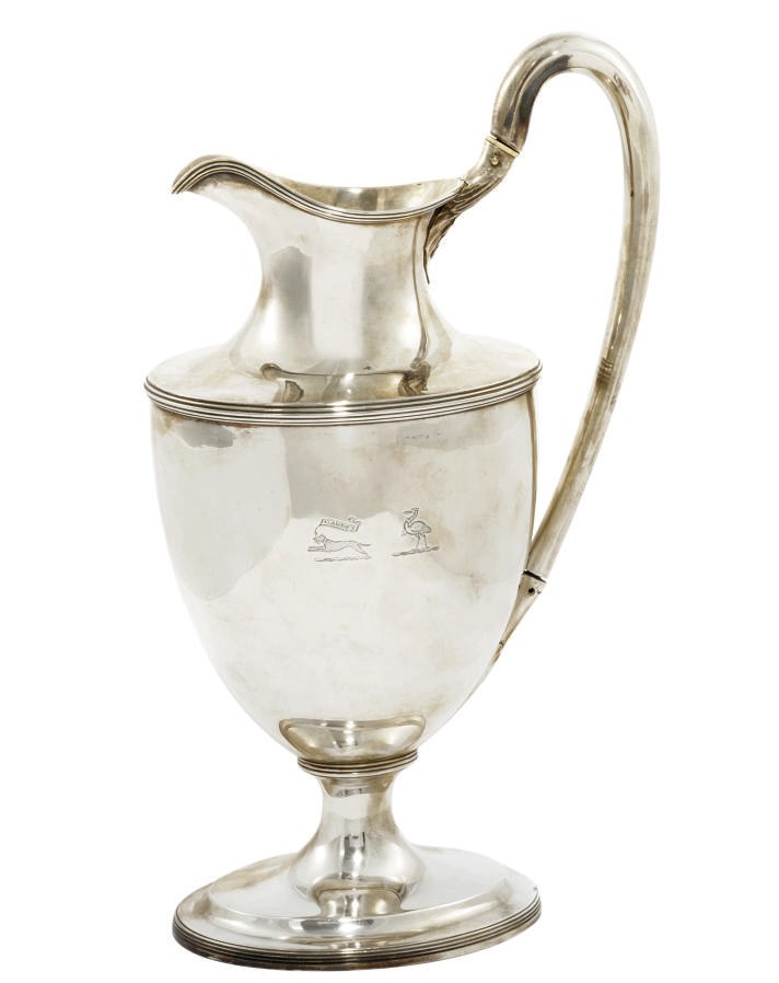 A WILLIAM IV SILVER EWER