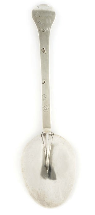 A CHARLES II SILVER TREFID SPOON