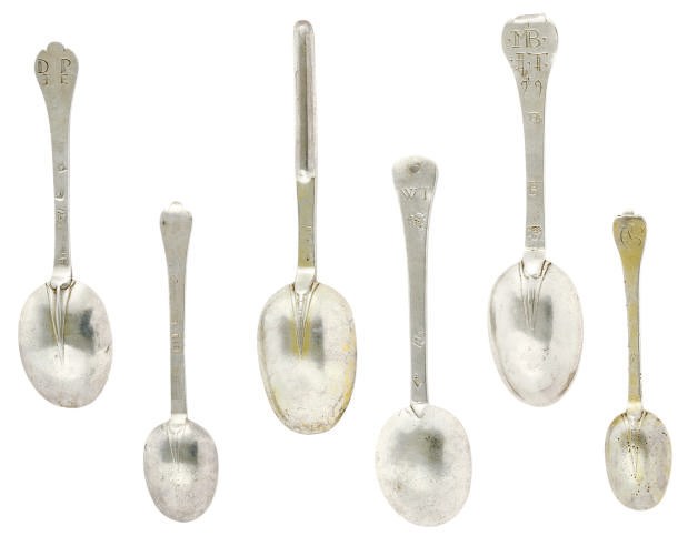 THREE SILVER CHILDREN'S TREFID SPOONS