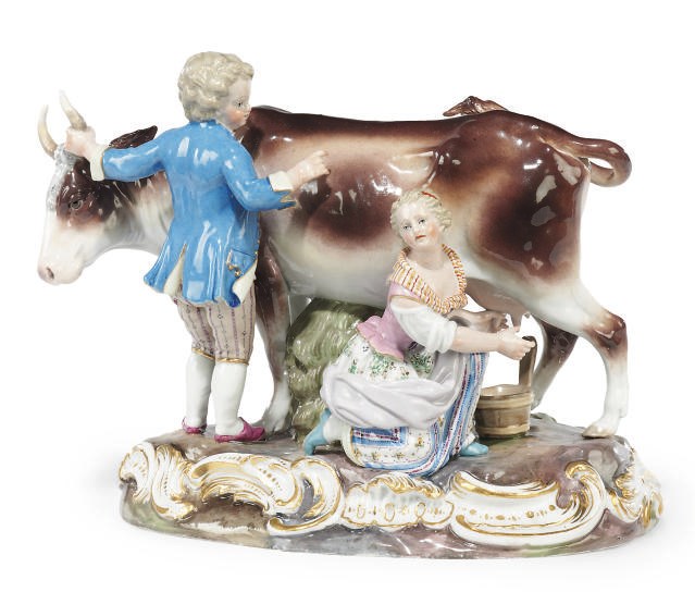 A MEISSEN PASTORAL GROUP