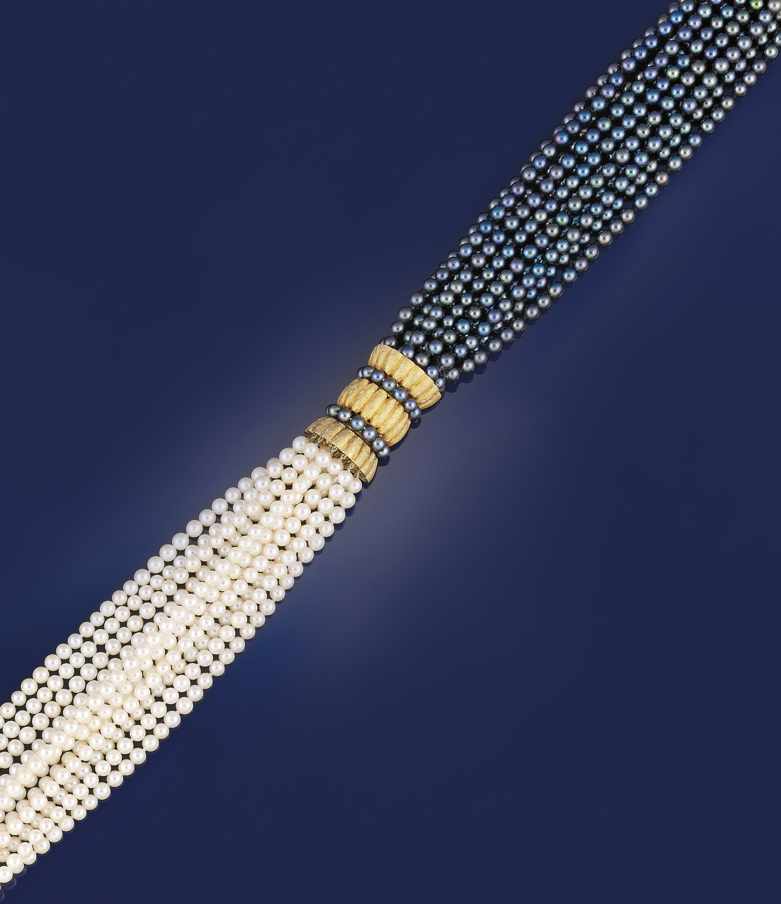 A pair of cultured pearl bracelets, by Verdura