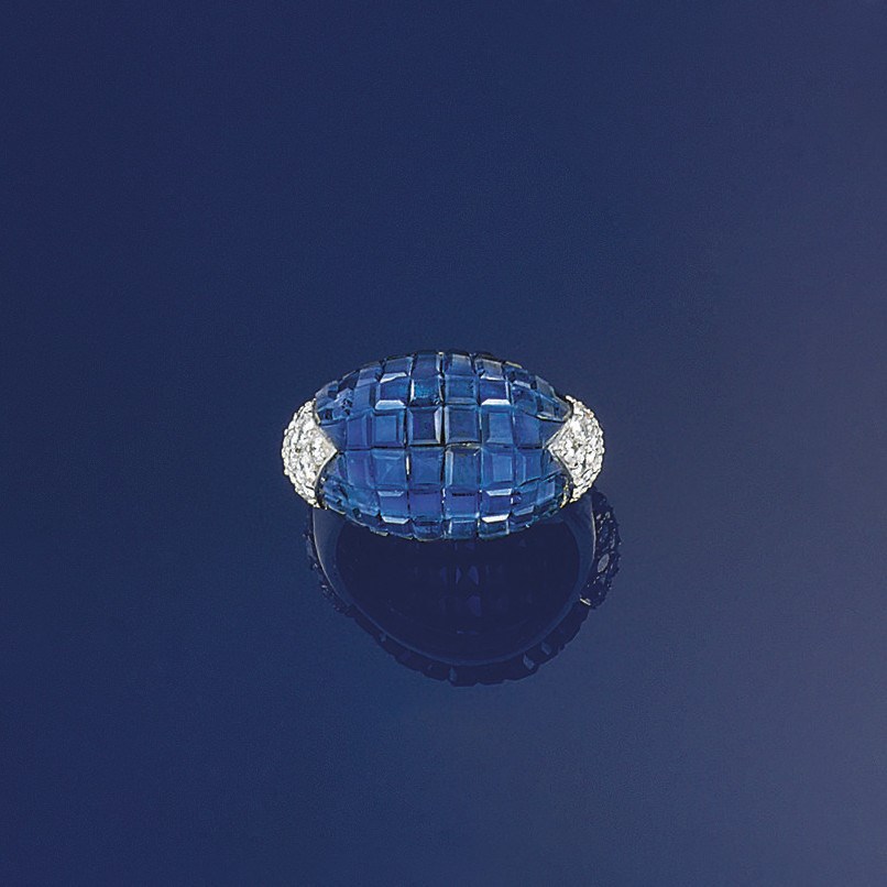 A sapphire and diamond ring, by Kern