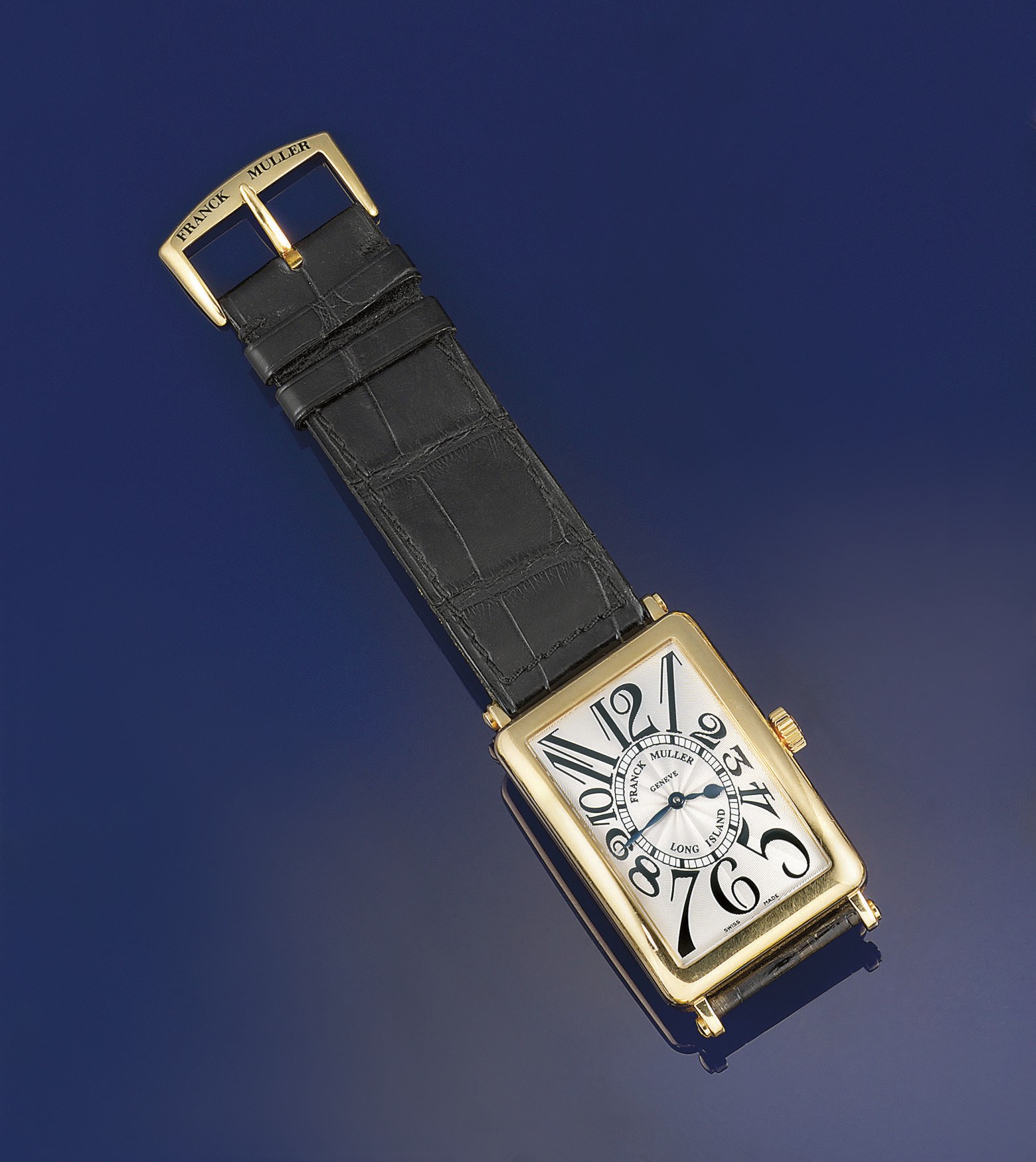 An 18ct. gold automatic "Long Island" wristwatch, by Franck Muller