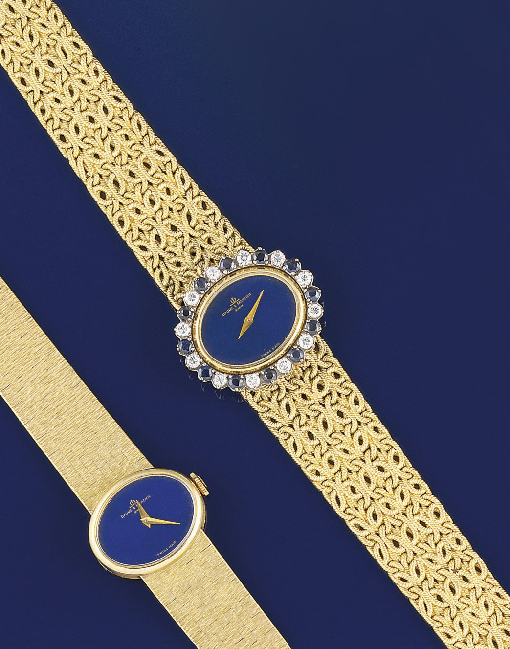 Two lady's wristwatches, by Baume & Mercier