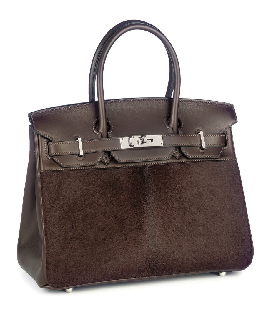 AN EBONY TROIKA/EVERCALF BIRKIN