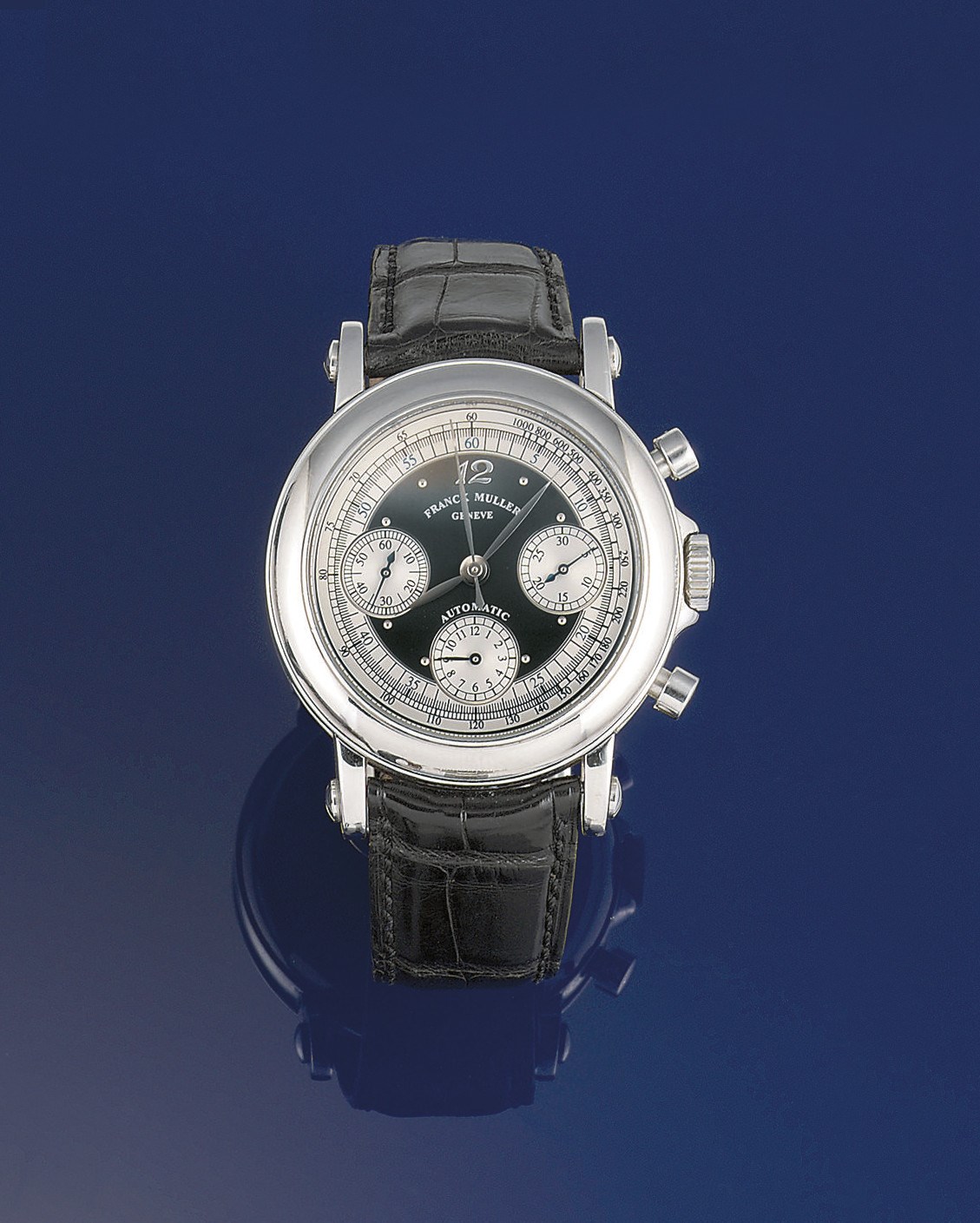 A stainless steel automatic wristwatch, by Franck Muller