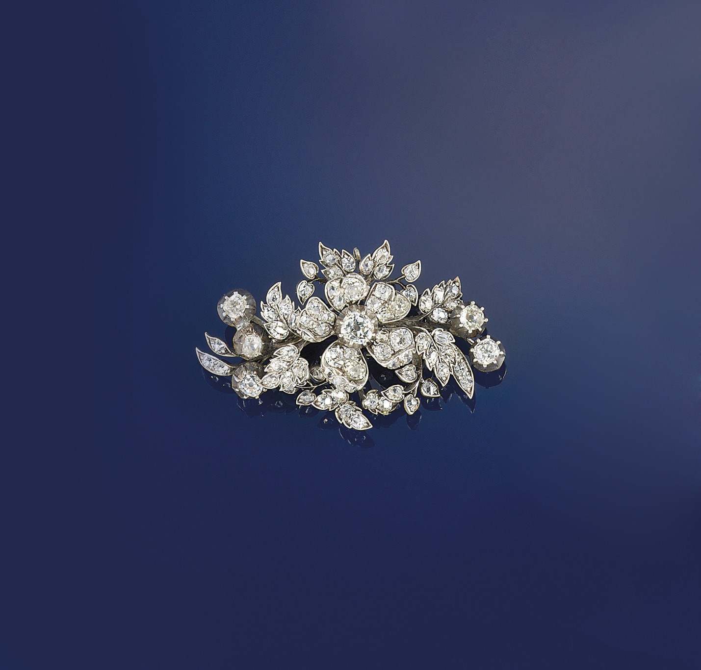 A late 19th century diamond brooch