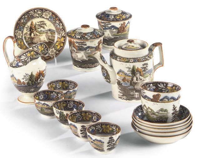 A SHORTHOSE COMPOSITE PART TEA SERVICE