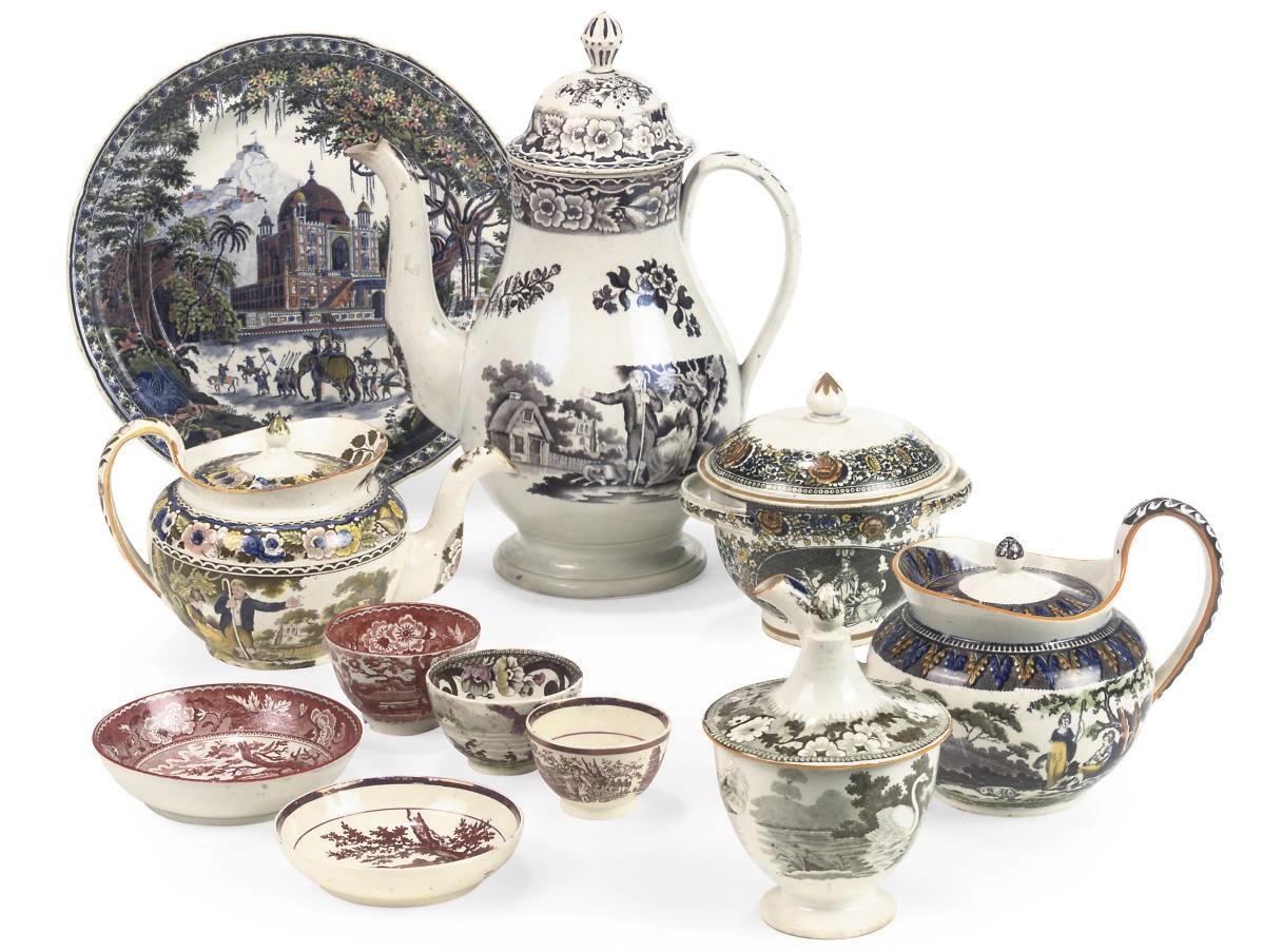 A COLLECTION OF STAFFORDSHIRE TRANSFER-PRINTED WARES