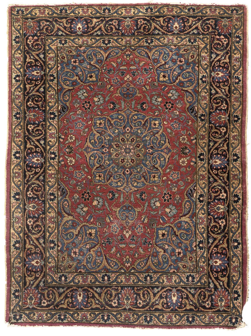 A PAIR OF TABRIZ RUGS