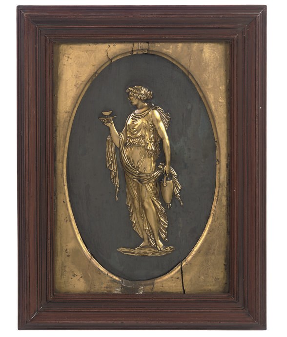 A PAIR OF FRENCH ELECTROTYPE RELIEF PLAQUES