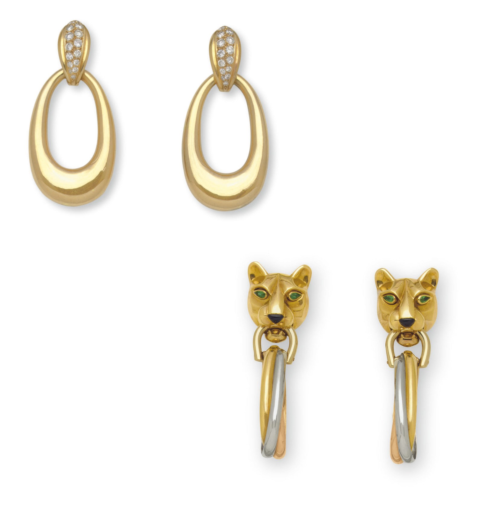 A GROUP OF EAR PENDANTS, BY CARTIER