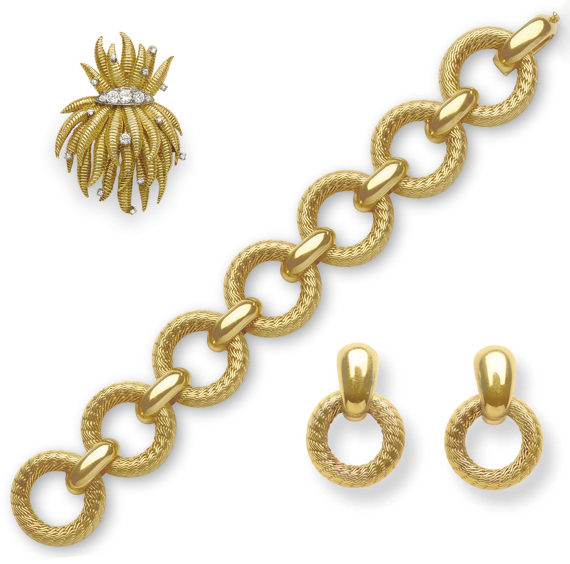 A GROUP OF GOLD JEWELRY, BY TIFFANY & CO.