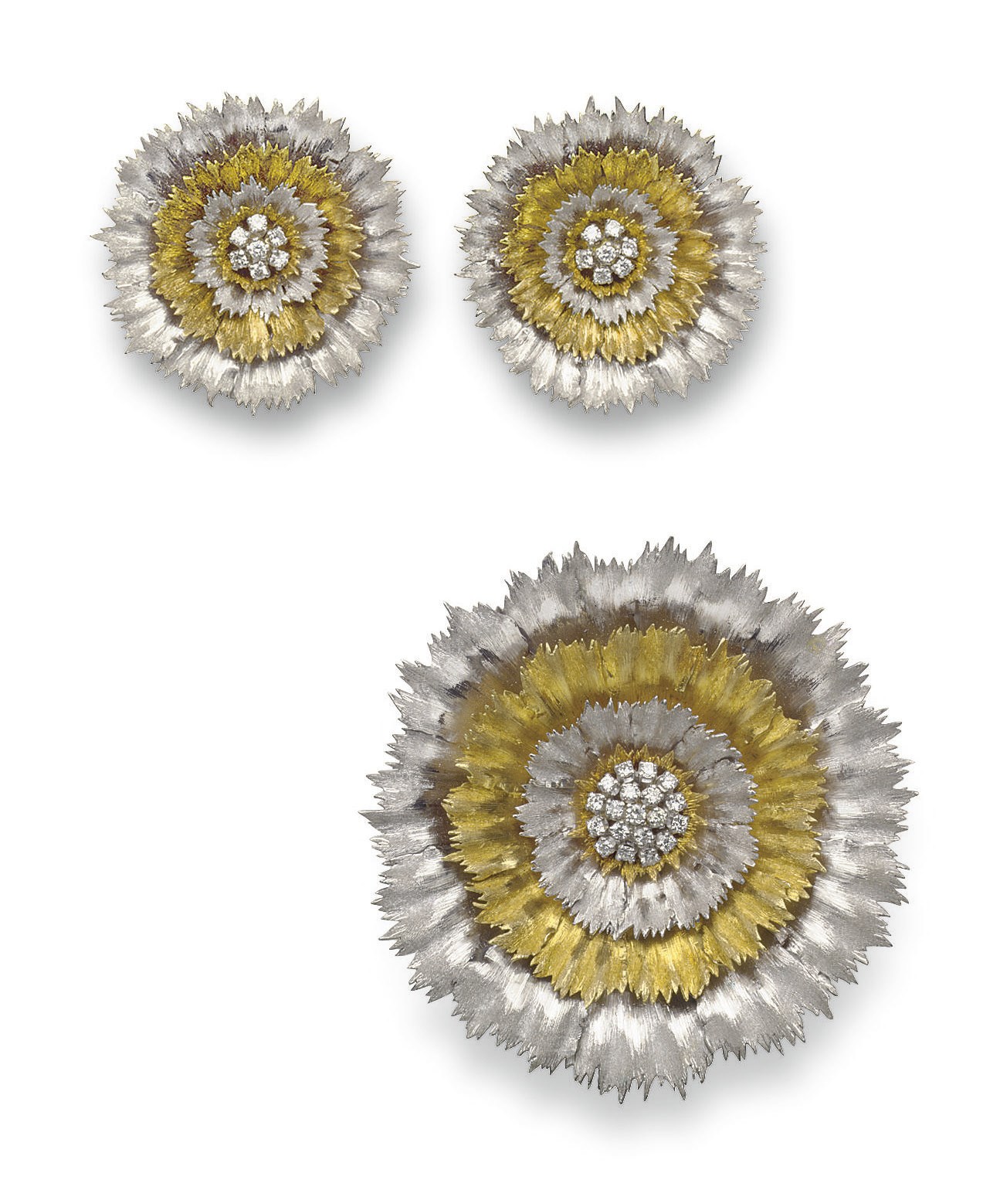 A SET OF DIAMOND AND GOLD JEWELRY, BY BUCCELLATI