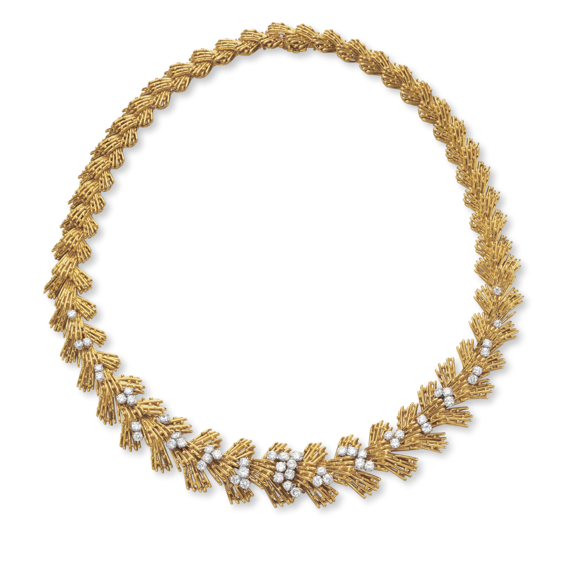 A GOLD AND DIAMOND NECKLACE, BY CARTIER