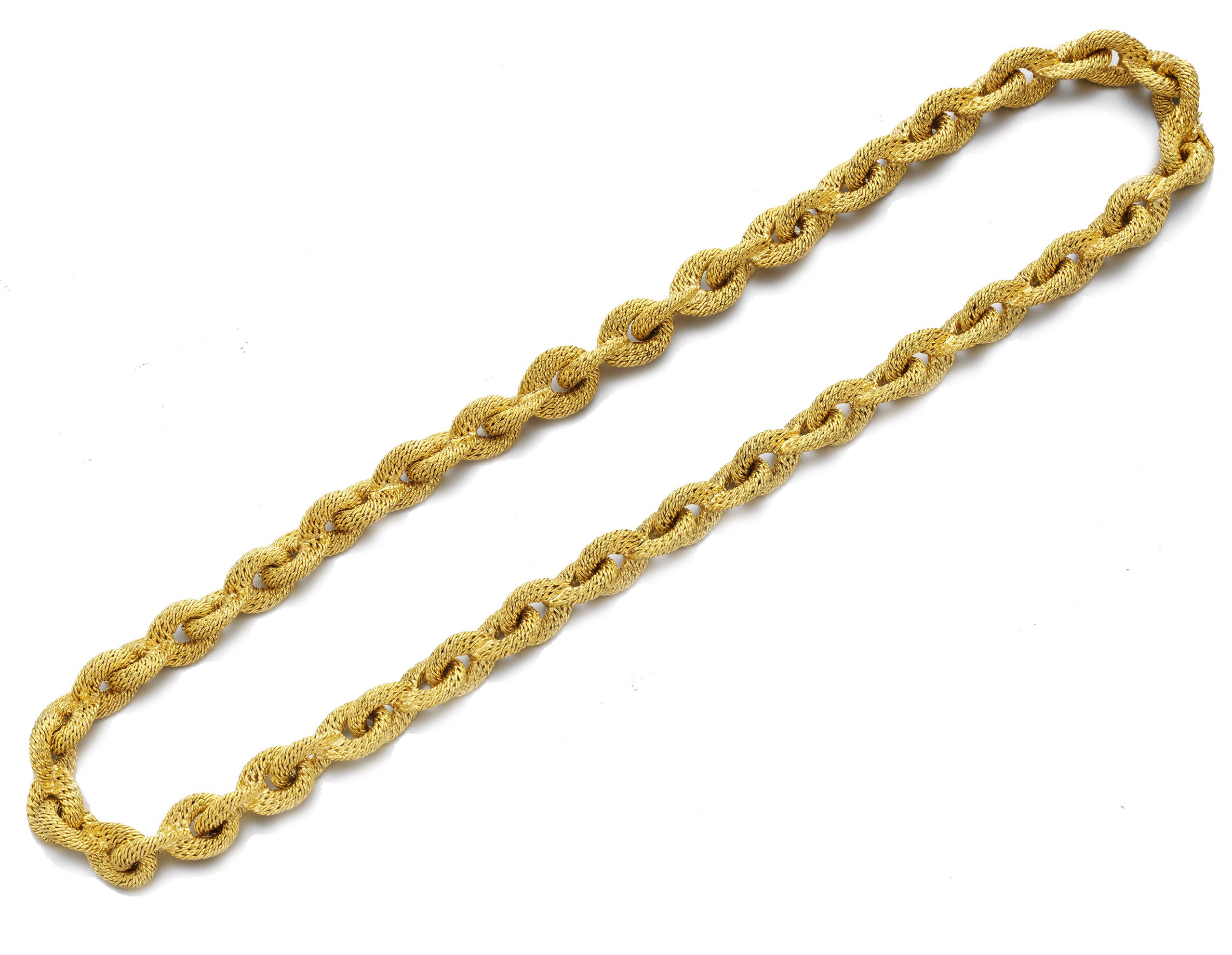 A GOLD NECKLACE, BY VAN CLEEF & ARPELS
