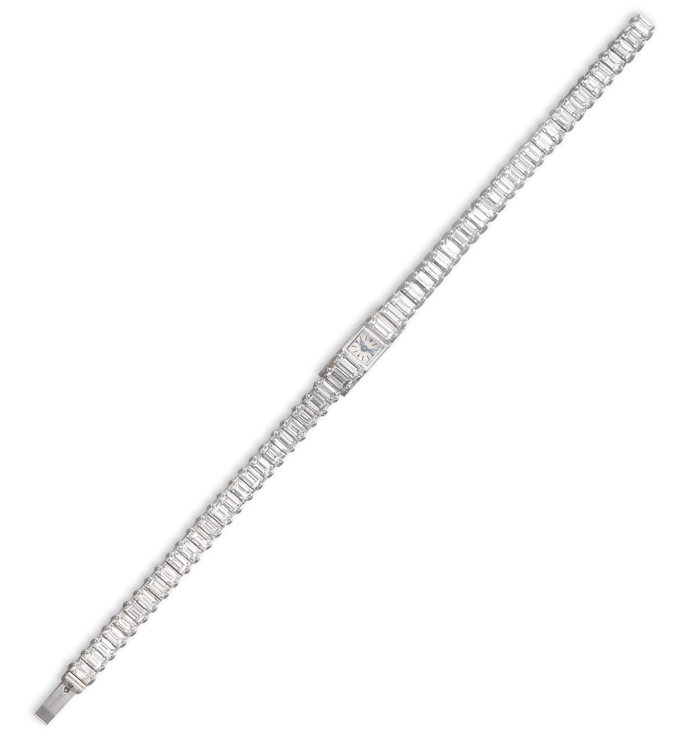 A DIAMOND WRISTWATCH