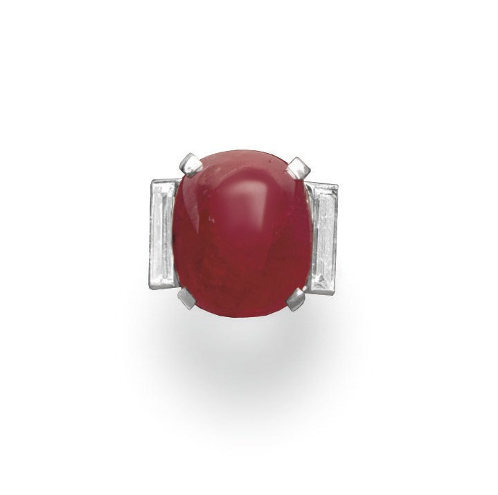 A RUBY AND DIAMOND RING, BY VAN CLEEF & ARPELS