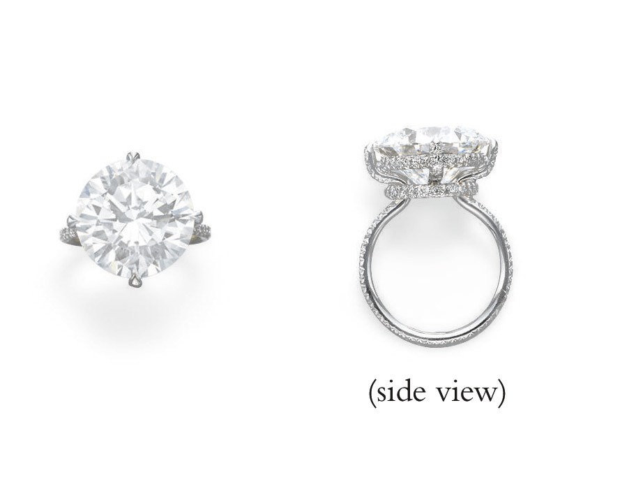 AN ELEGANT DIAMOND "THREAD" RING, BY JAR