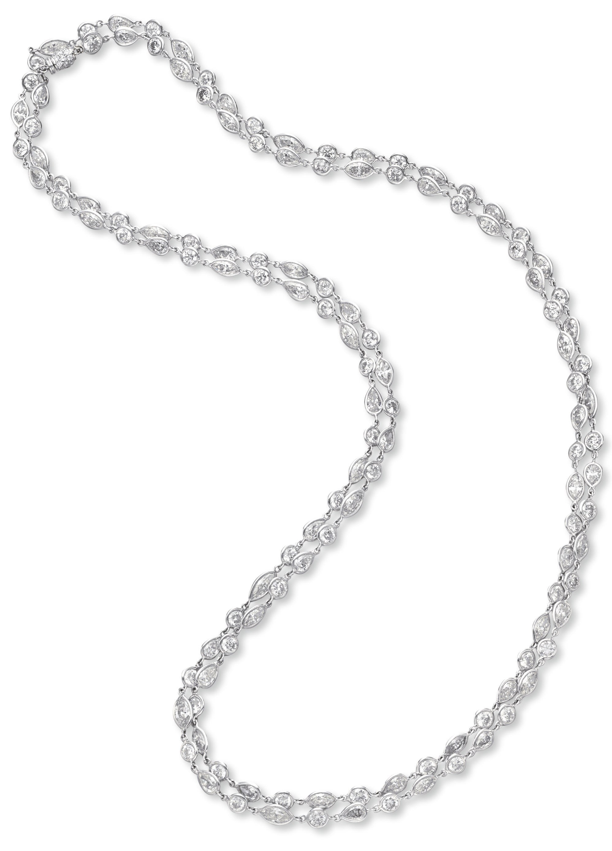 A DIAMOND LONGCHAIN NECKLACE