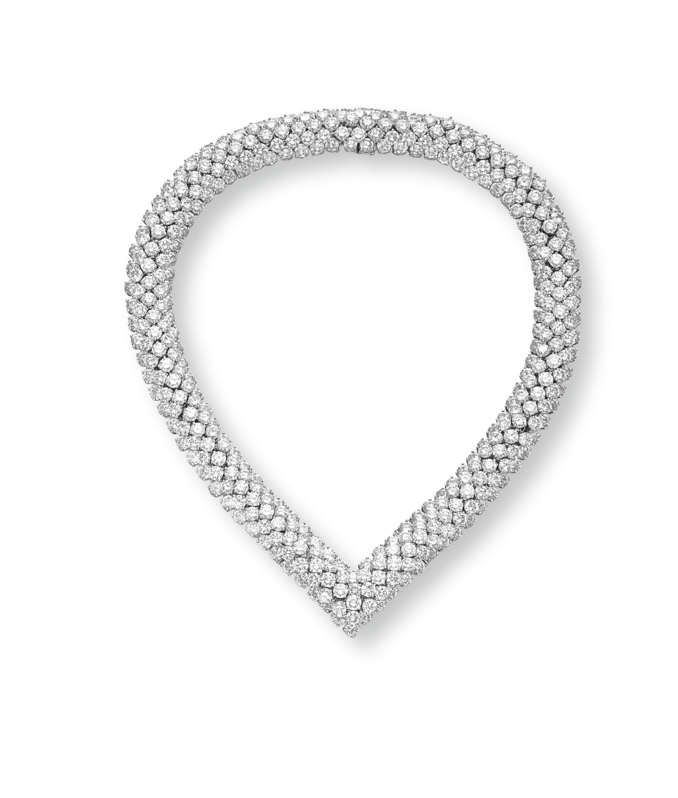 A DIAMOND NECKLACE, BY HARRY WINSTON