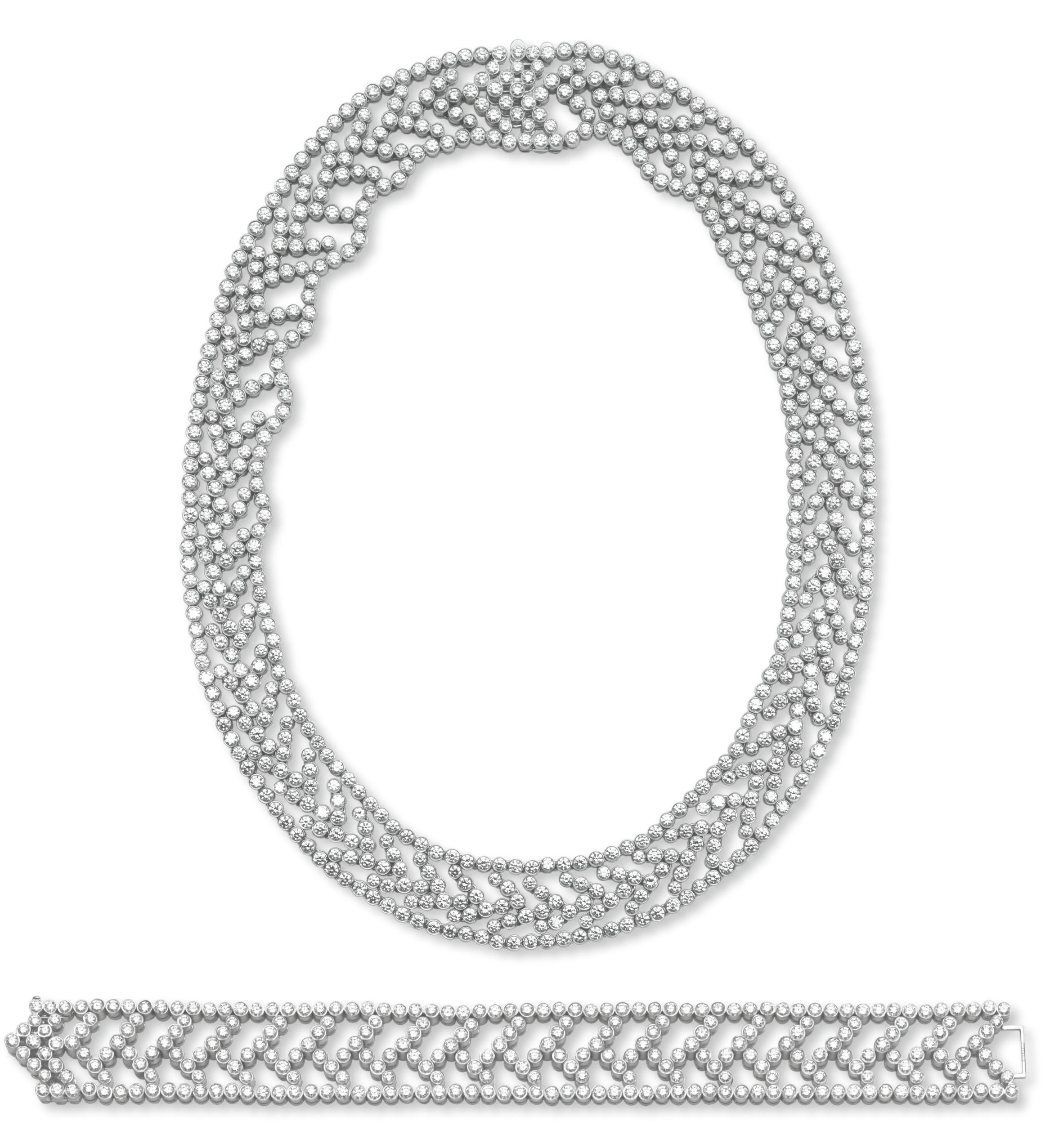 A SUITE OF DIAMOND JEWELRY, BY TIFFANY & CO.