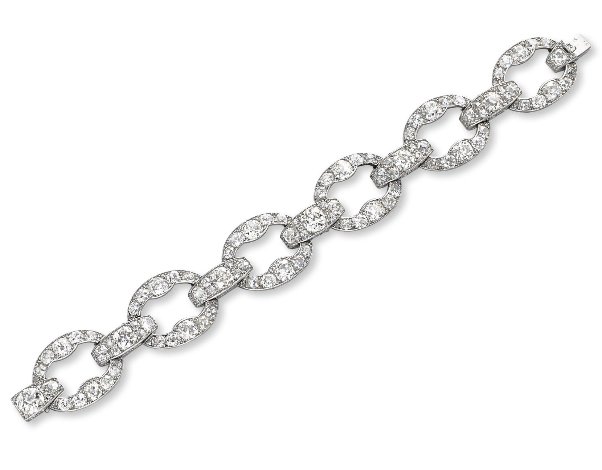 AN ART DECO DIAMOND BRACELET, BY CARTIER