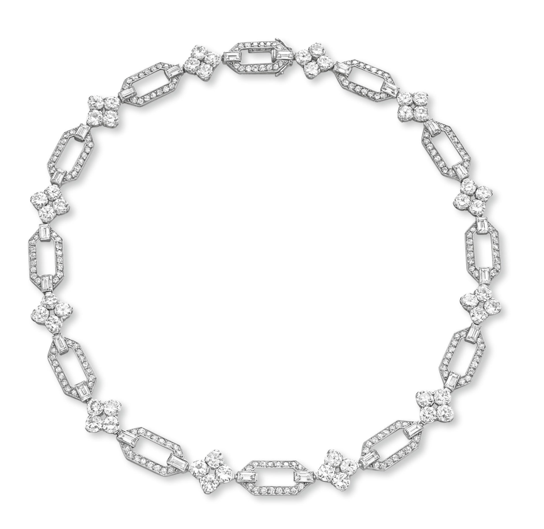 AN ART DECO DIAMOND NECKLACE